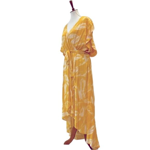 City Chic Maxi Dress 22 XL Plus Size Long Dress Tropical Bohemian Cruise Resort - Picture 3 of 15